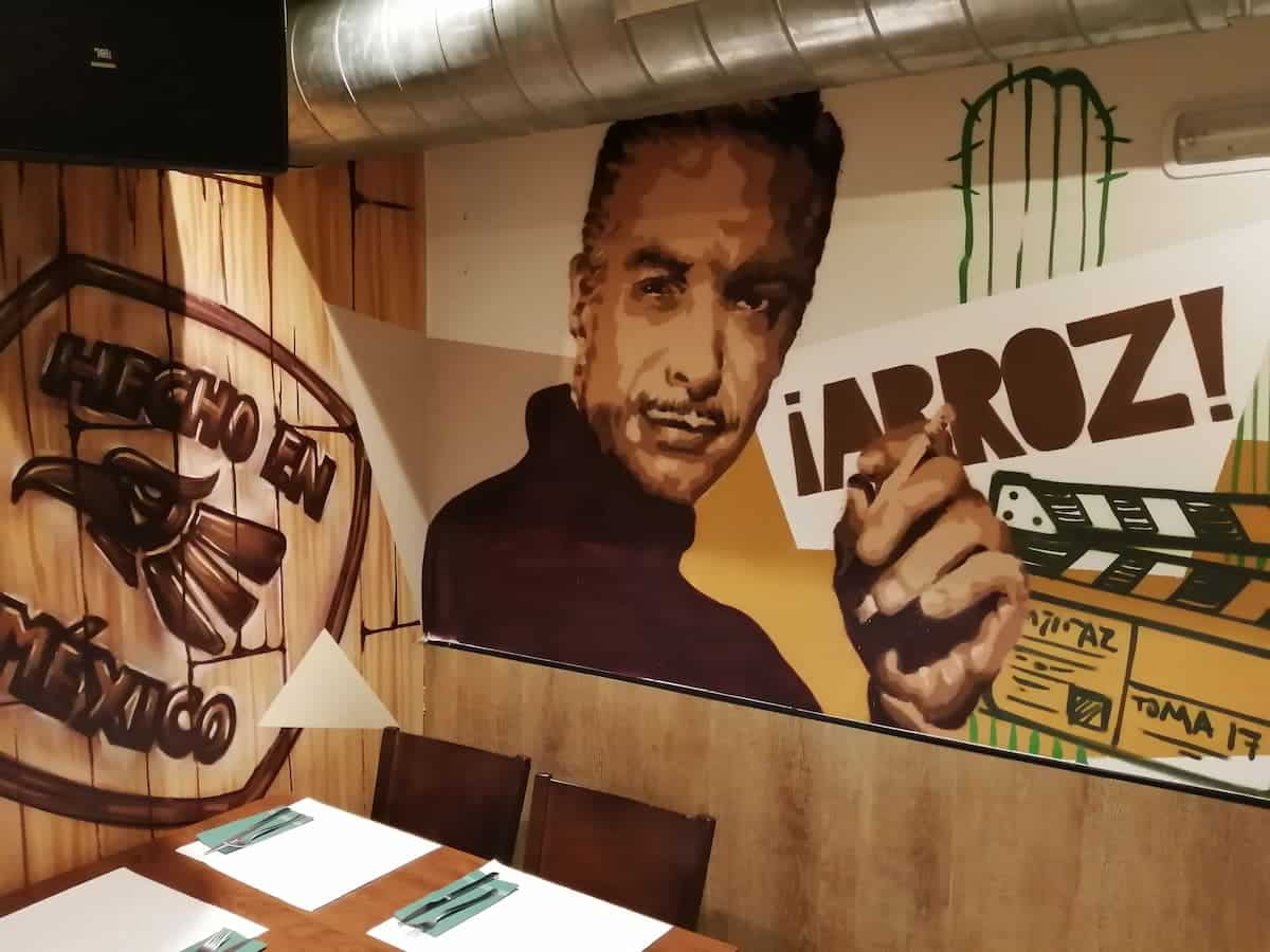Mural bar mexicano de Calle Estafeta