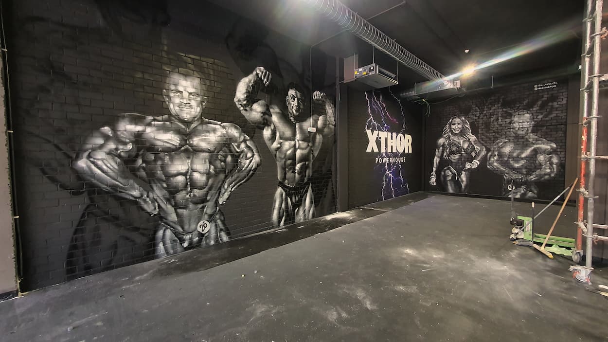 Mural gimnasio Xthor Berriainz