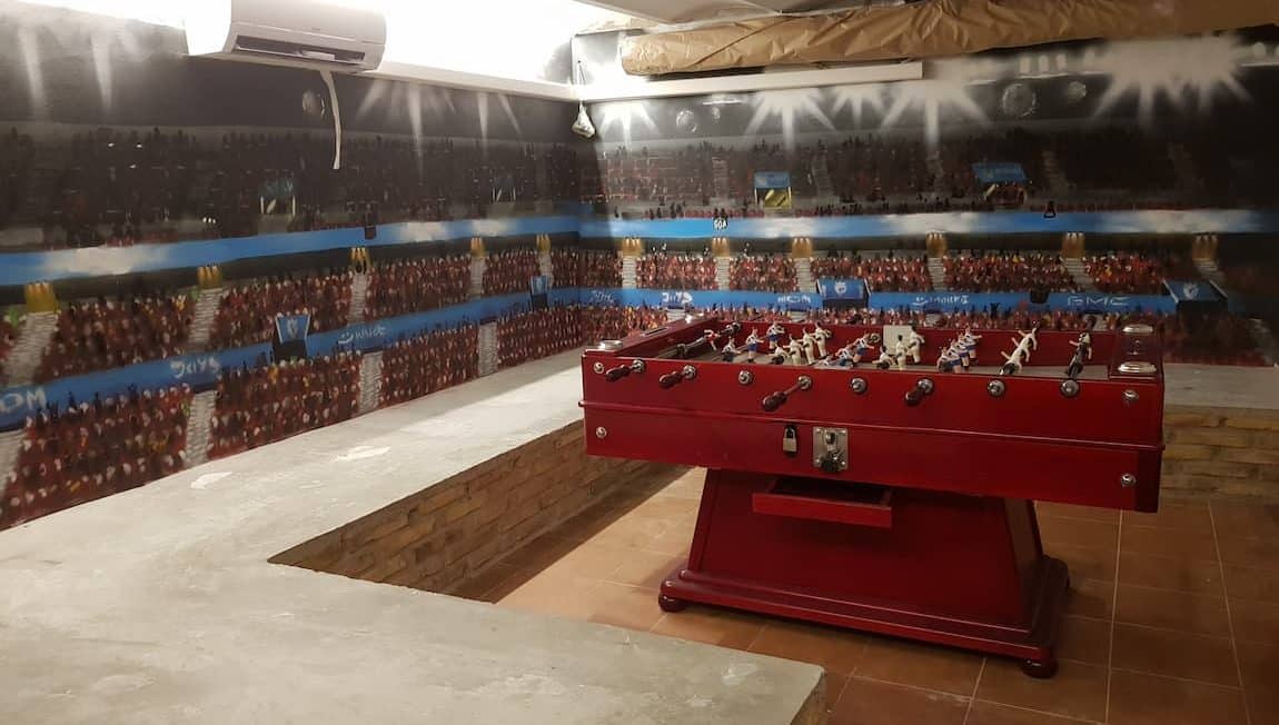Mural interior futbolin