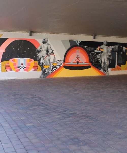 Mural participativo en Pamplona