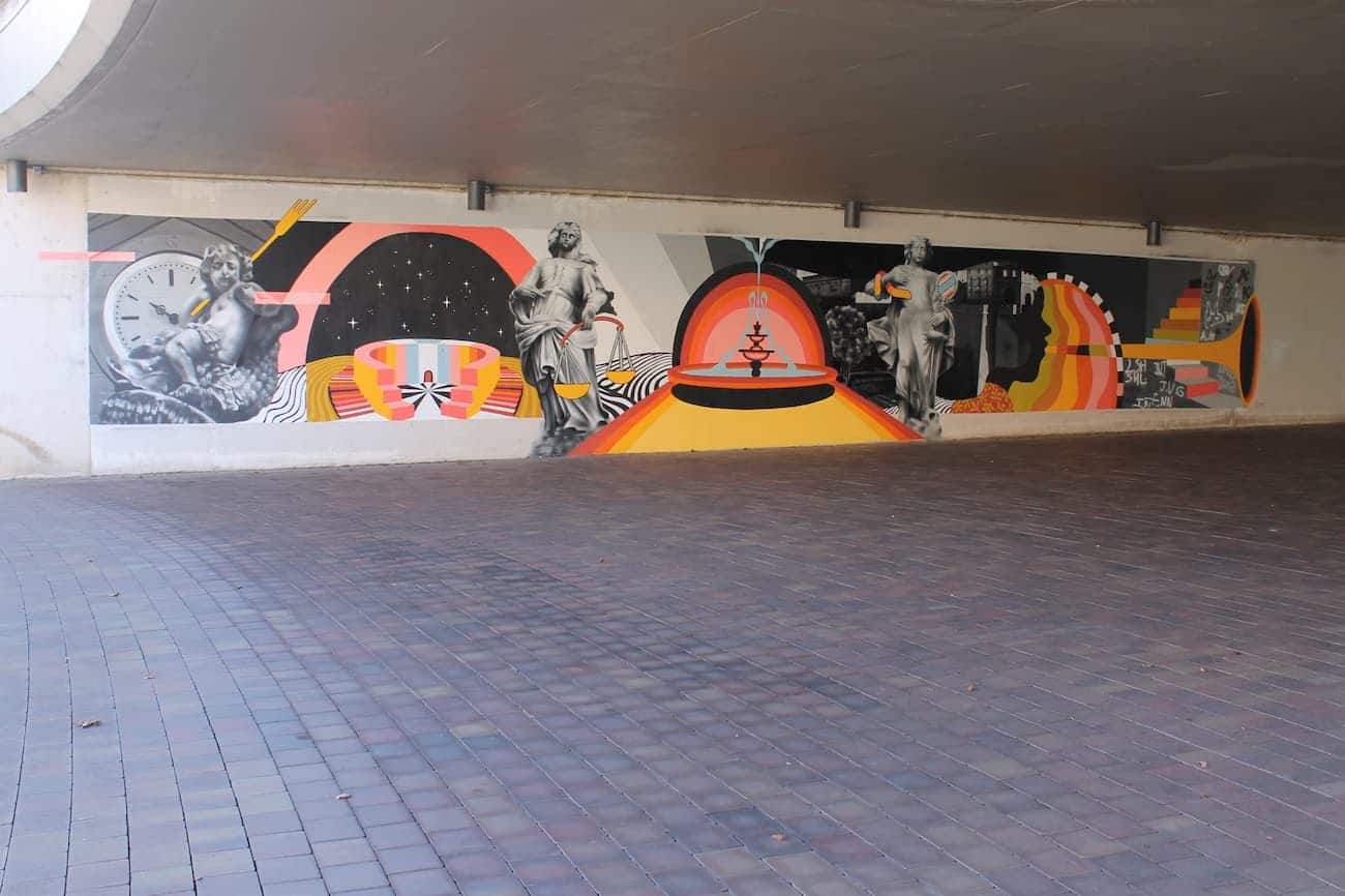 Mural participativo en Pamplona