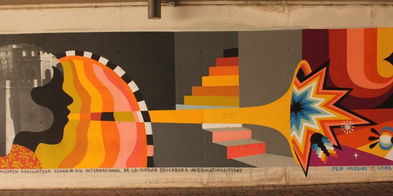 Mural participativo en Pamplona